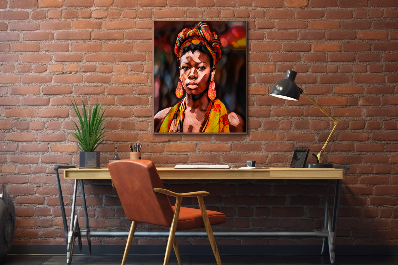 "SOLO BEAUTY" - African American Themed Poster Wall Art