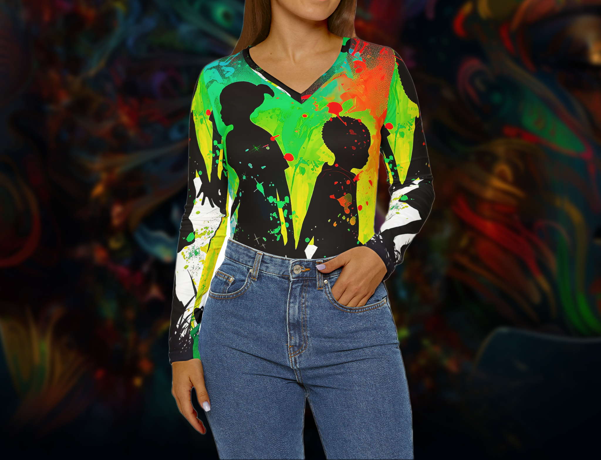 "PLAYTIME" - African American Themed Long Sleeve T-shirt