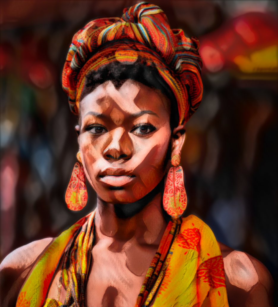 "SOLO BEAUTY" - African American Themed Poster Wall Art