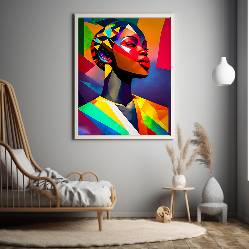 "STATUESQUE" - African American Themed Poster Wall Art