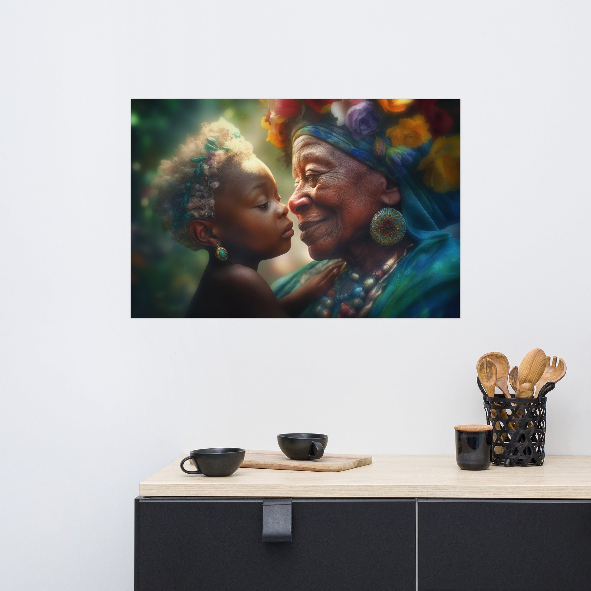 "THE QUEEN AND THE PRINCESS" - Poster Wall Art