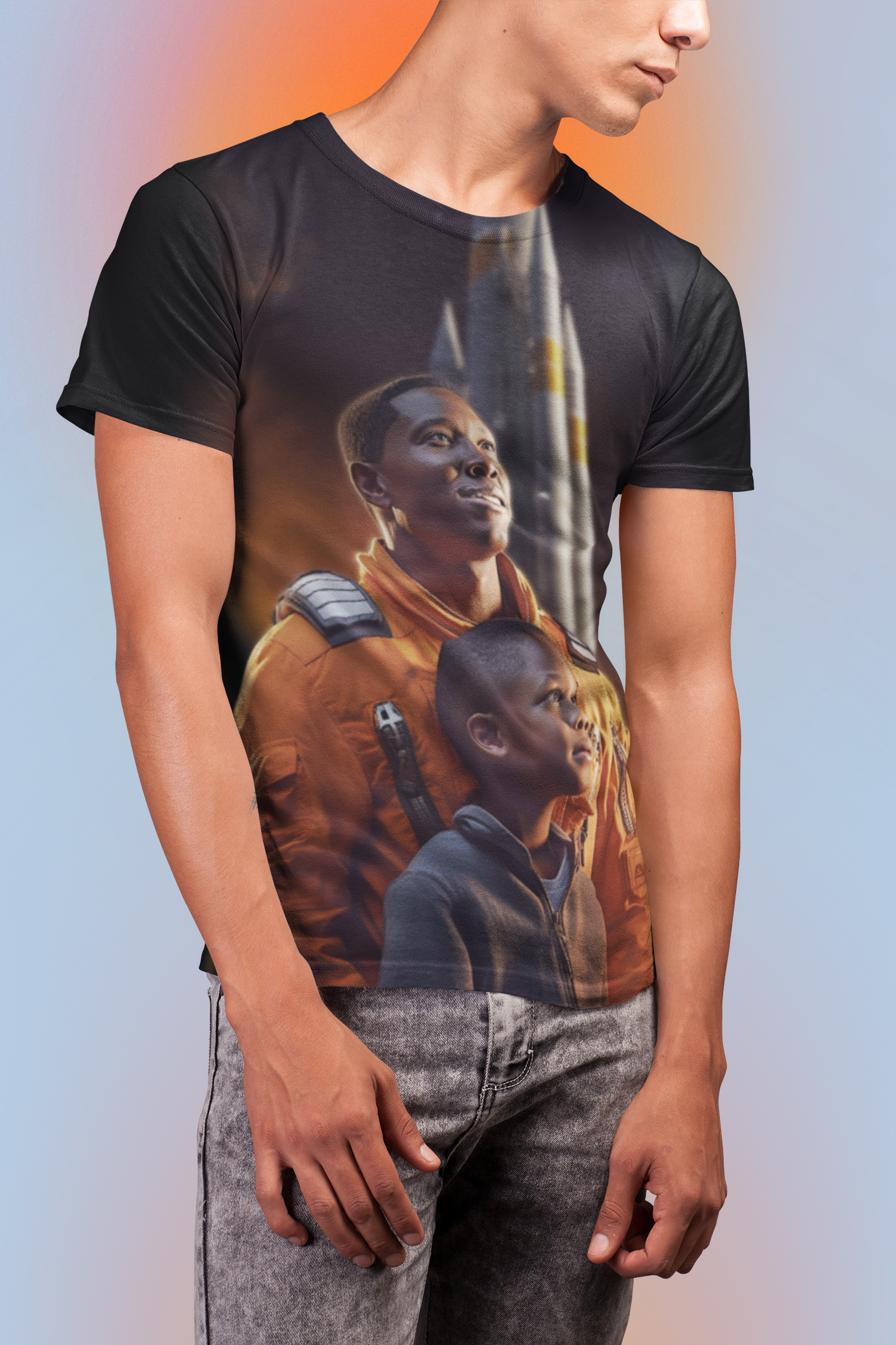 "THE LAUNCHPAD" - African American Themed Unisex Tee