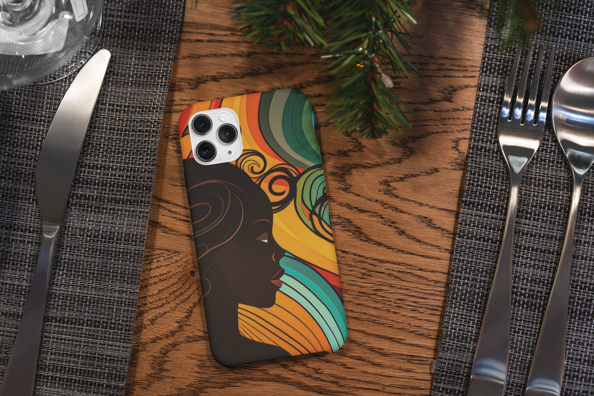 "CURLS" - African American Themed Tough Case for iPhone®
