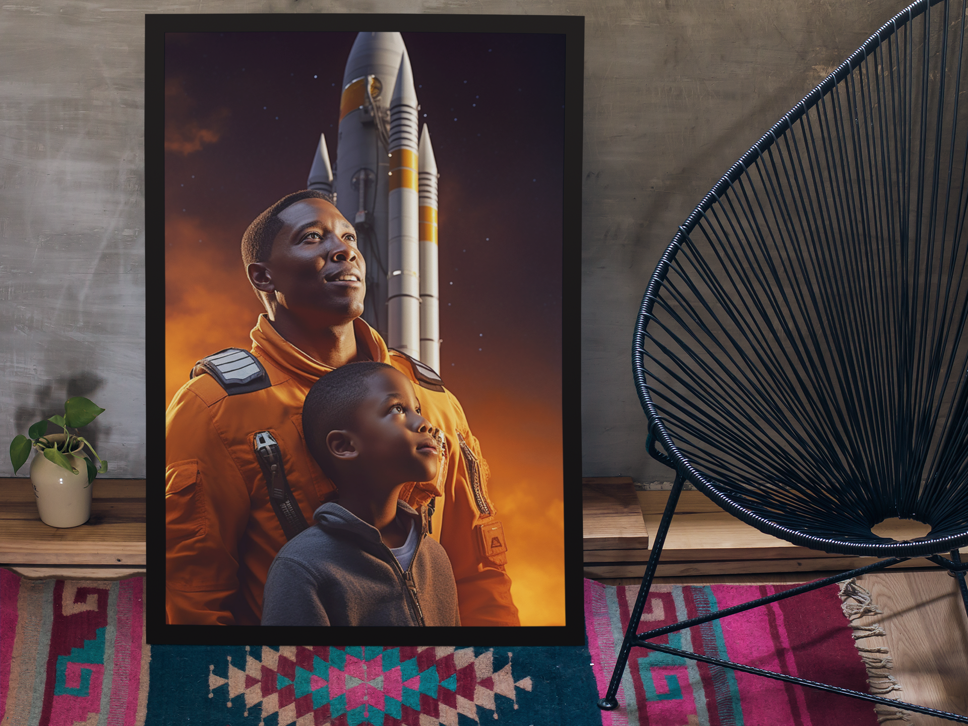 "THE LAUNCH PAD" - KID'S ROOM POSTER WALL ART