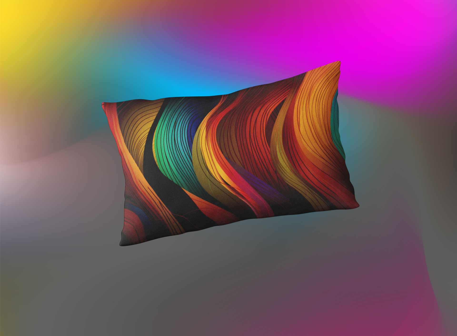 "UNITY RAINBOW" - Unity Themed - Lumbar Pillow