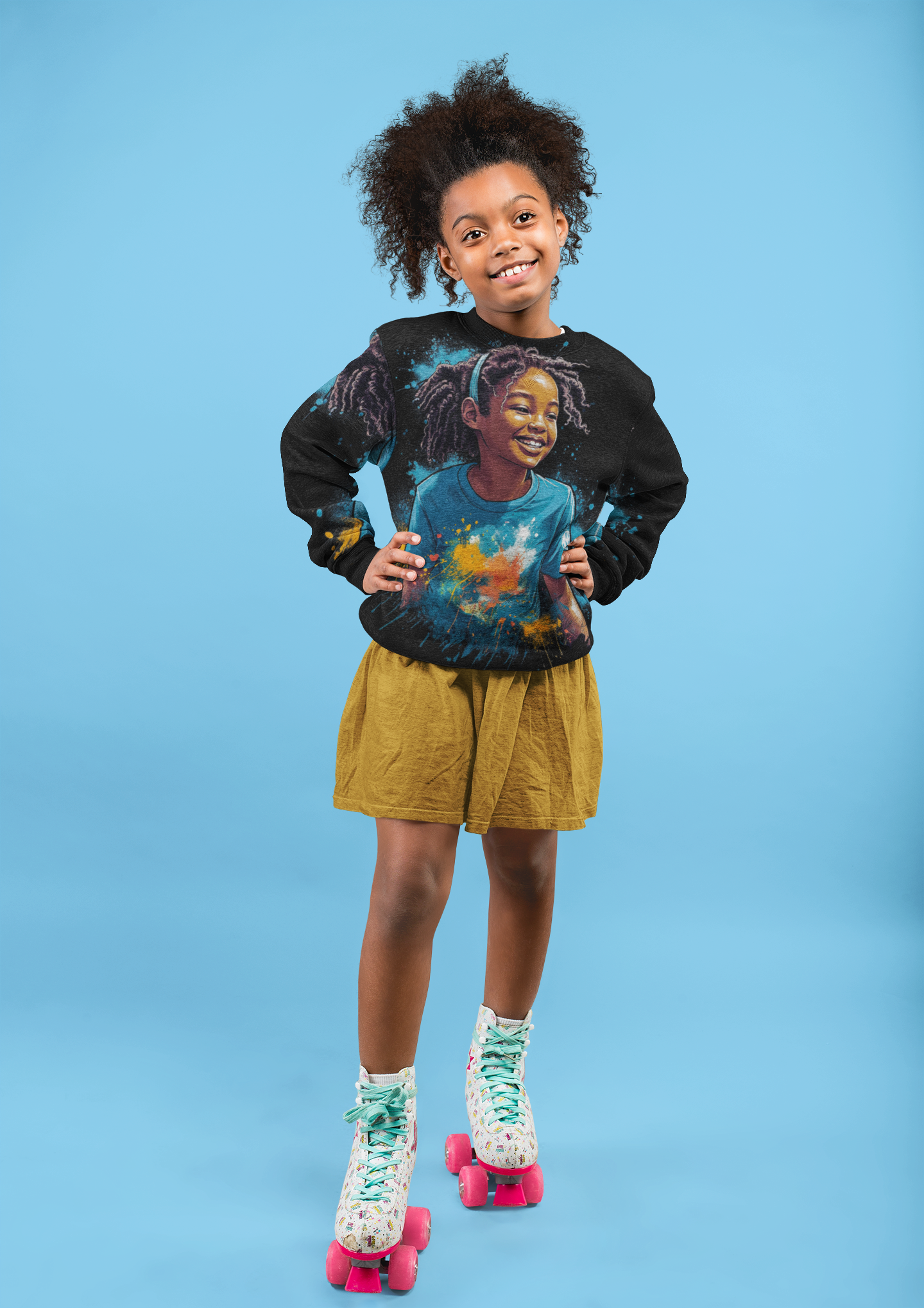 "JOY IN BLUE" - African American Themed Unisex Sweatshirt