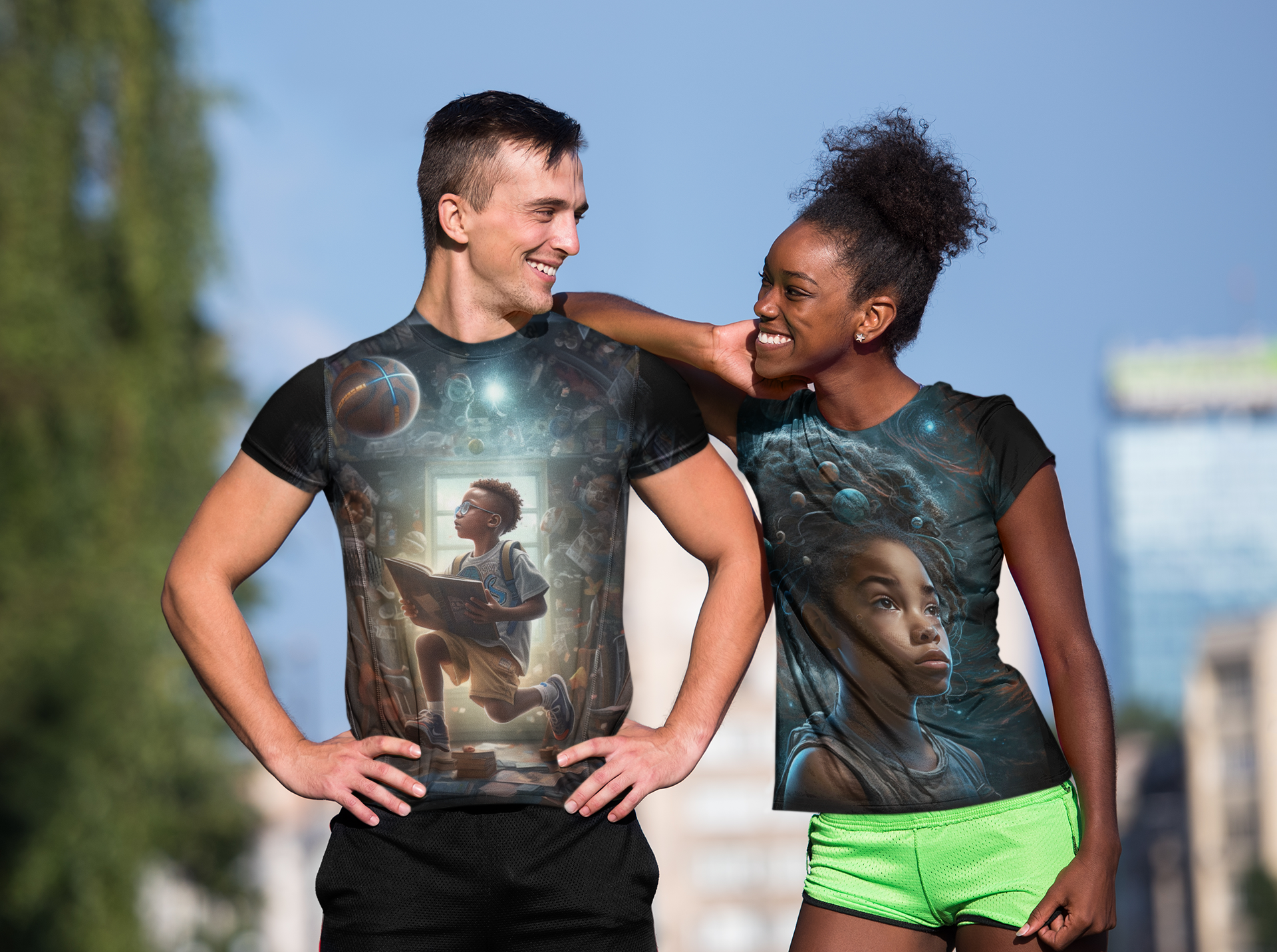 "STUDENT ATHLETE" - African American Themed Unisex Tee