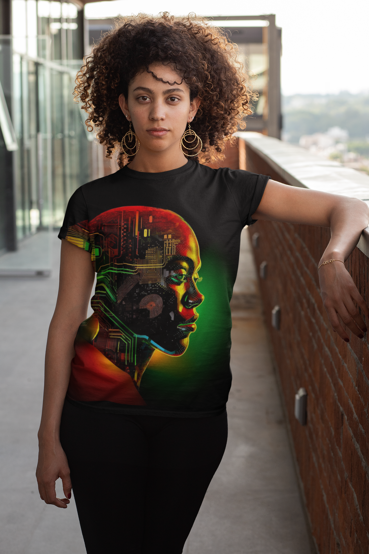 "AFRO FUTURE" - African American Themed Unisex Tee