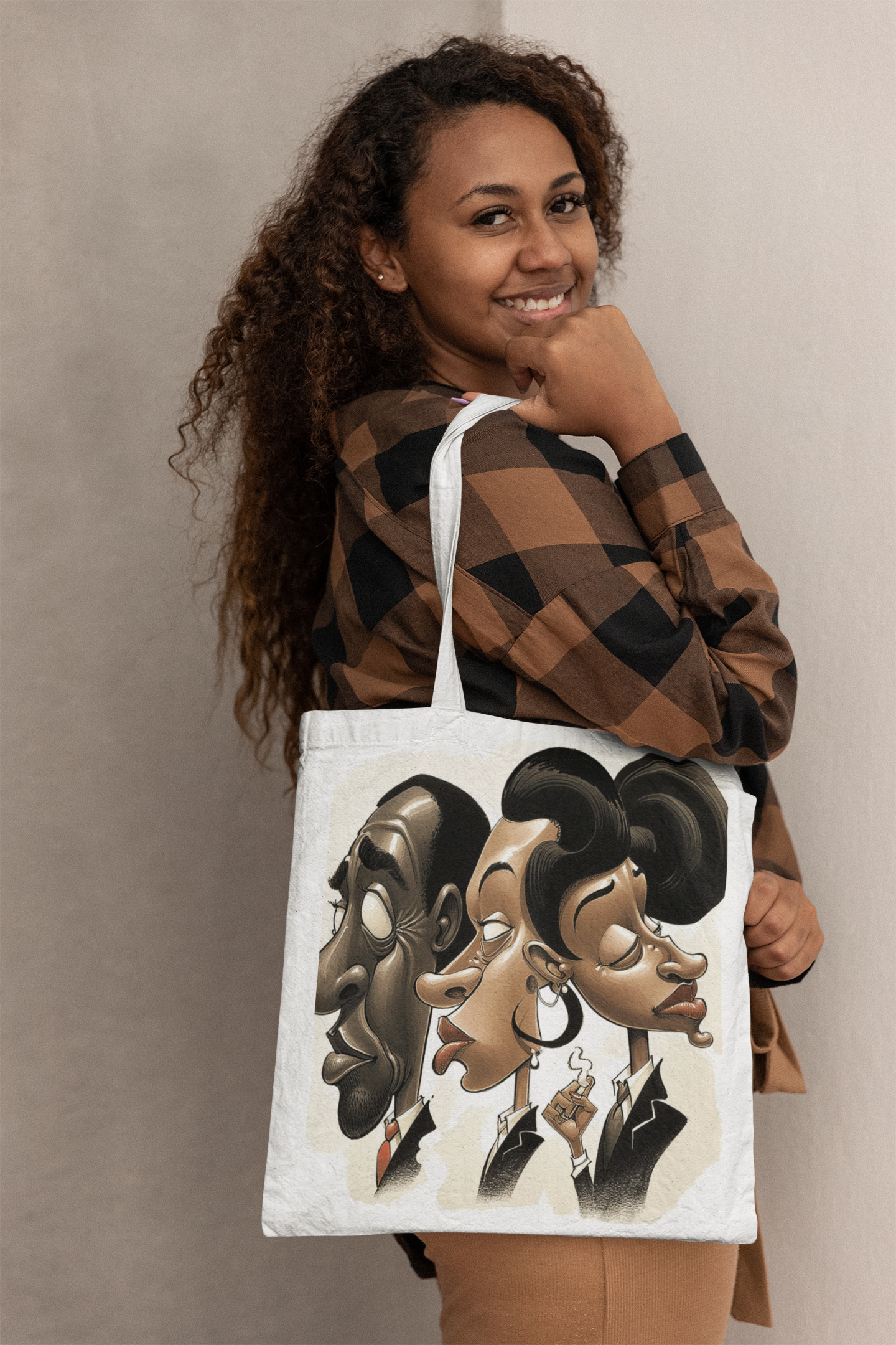 "JUS BOUGIE" - AFRICAN AMERICAN THEMED Tote Bag