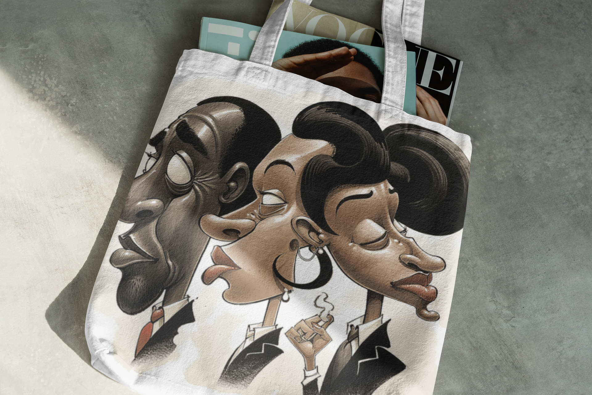 "JUS BOUGIE" - AFRICAN AMERICAN THEMED Tote Bag