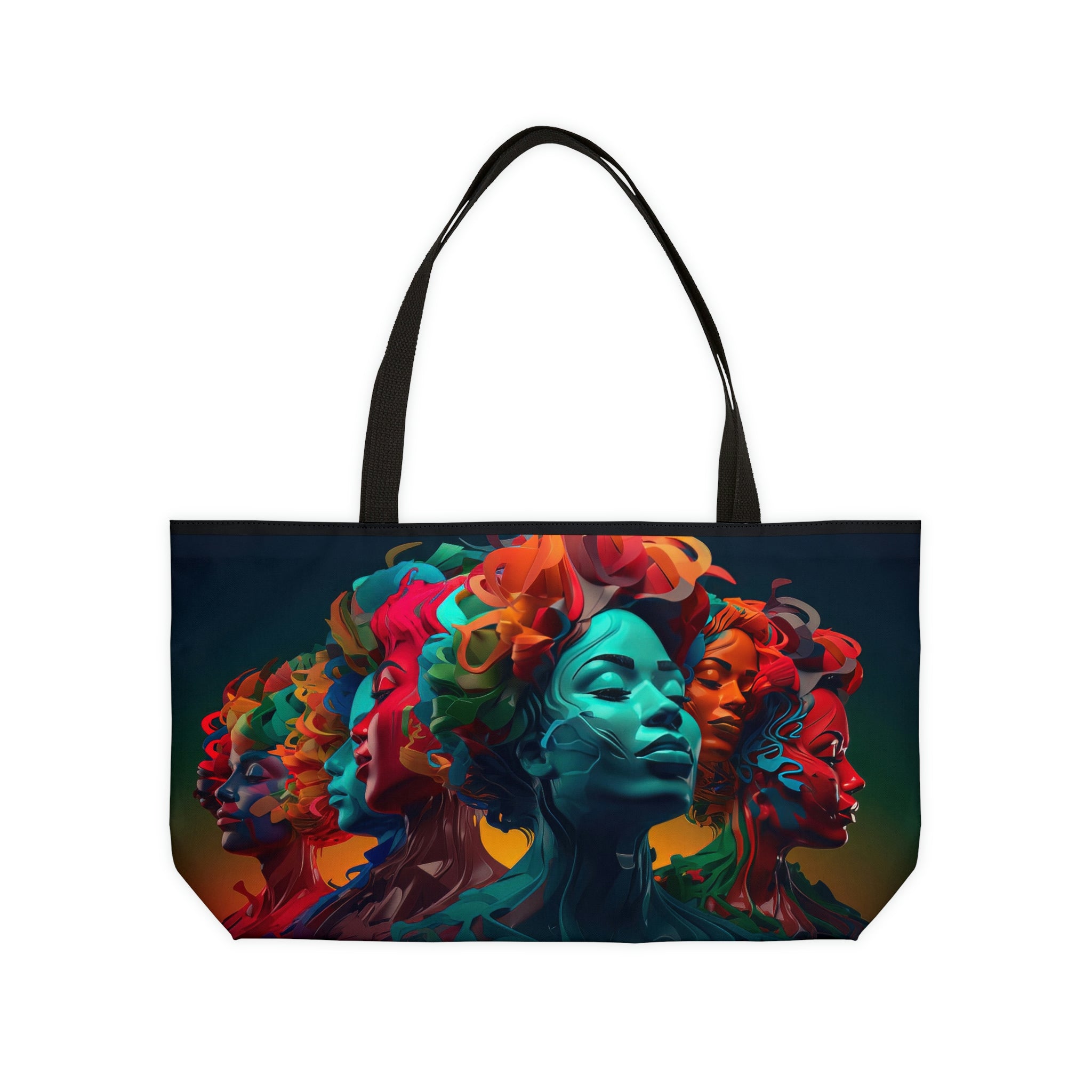 "COLORED FACES" - AFRICAN AMERICAN THEMED Weekend Tote